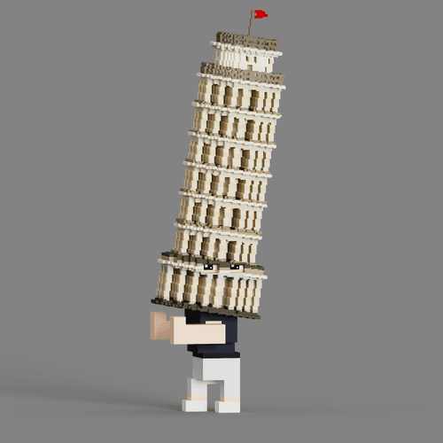 VOXEL COVERED PEOPLE　ピサ