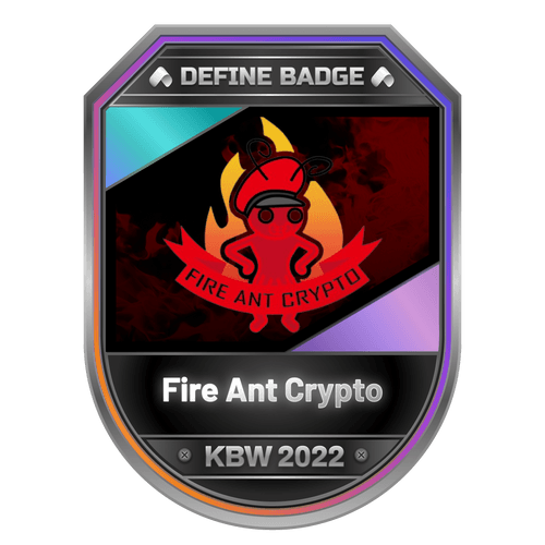 Fire Ant Crypto Badge by DeFine
