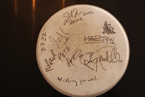 Porno For Pyros Signed Drum