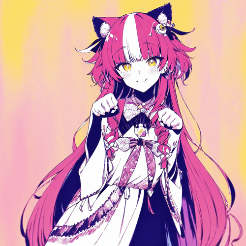 Colorful pop Paw #008