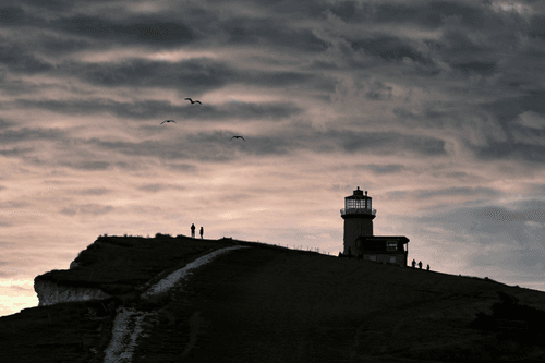 Silhouettes At Belle Tout