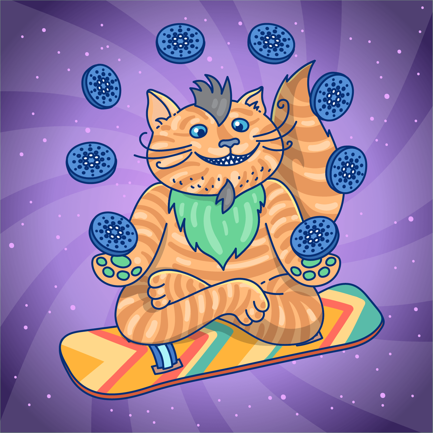 Meditating Cat #8
