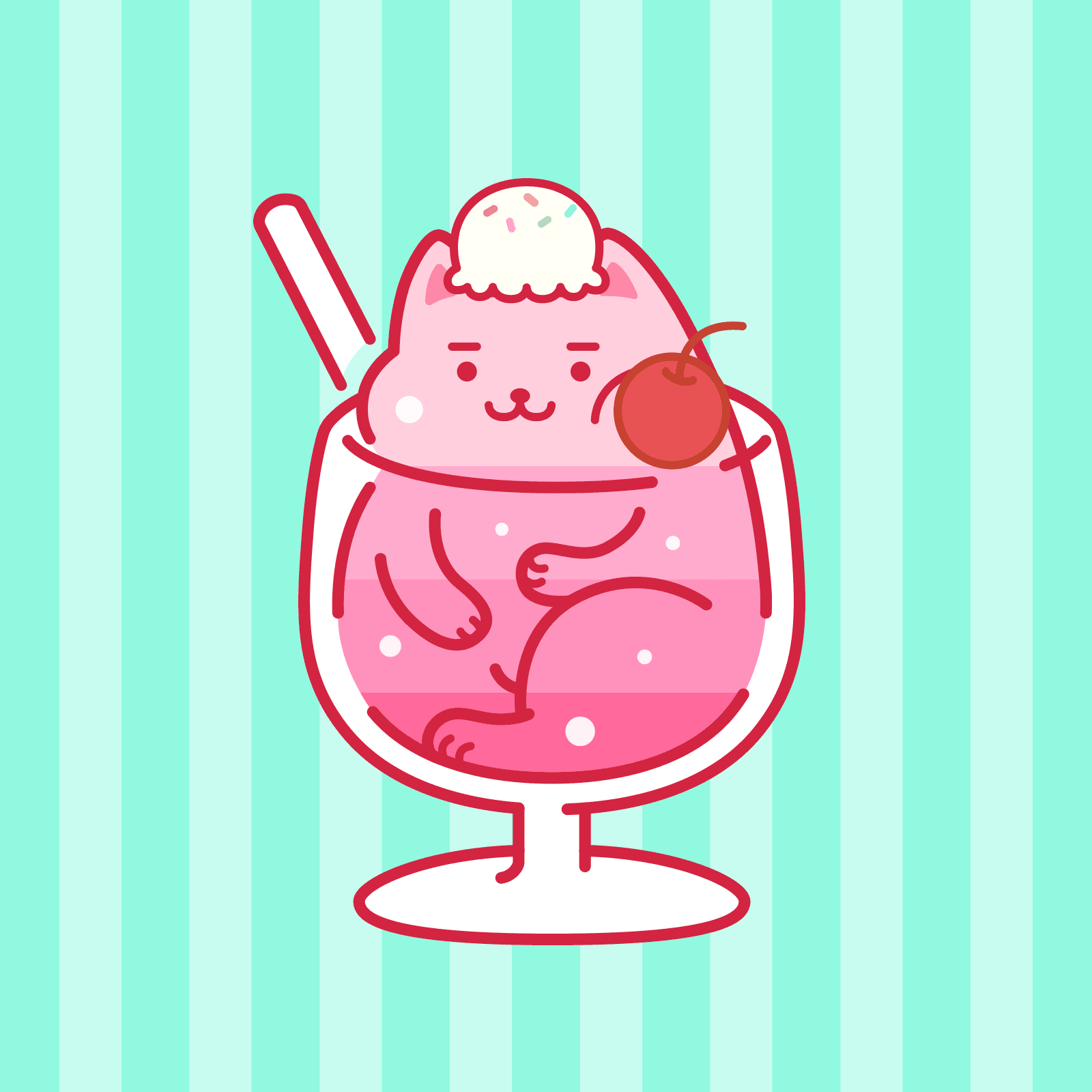 #015 Cream Berry Soda