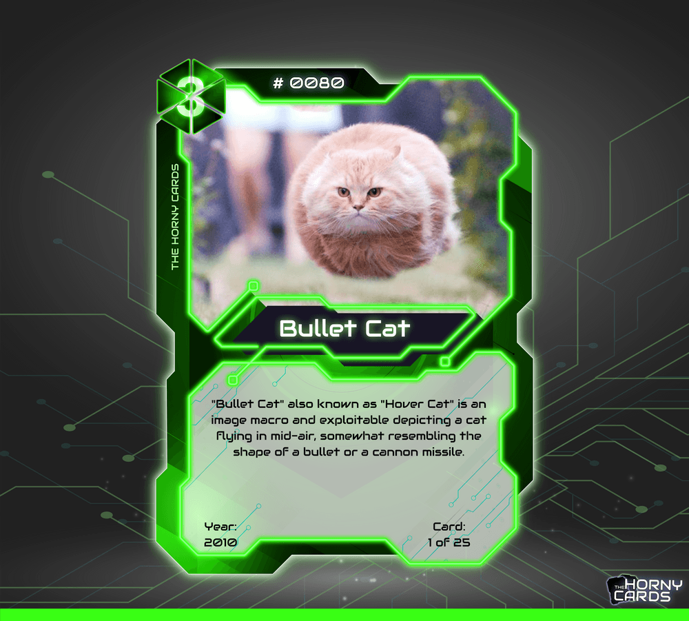 Bullet Cat #0080 - TheHornyCards | OpenSea