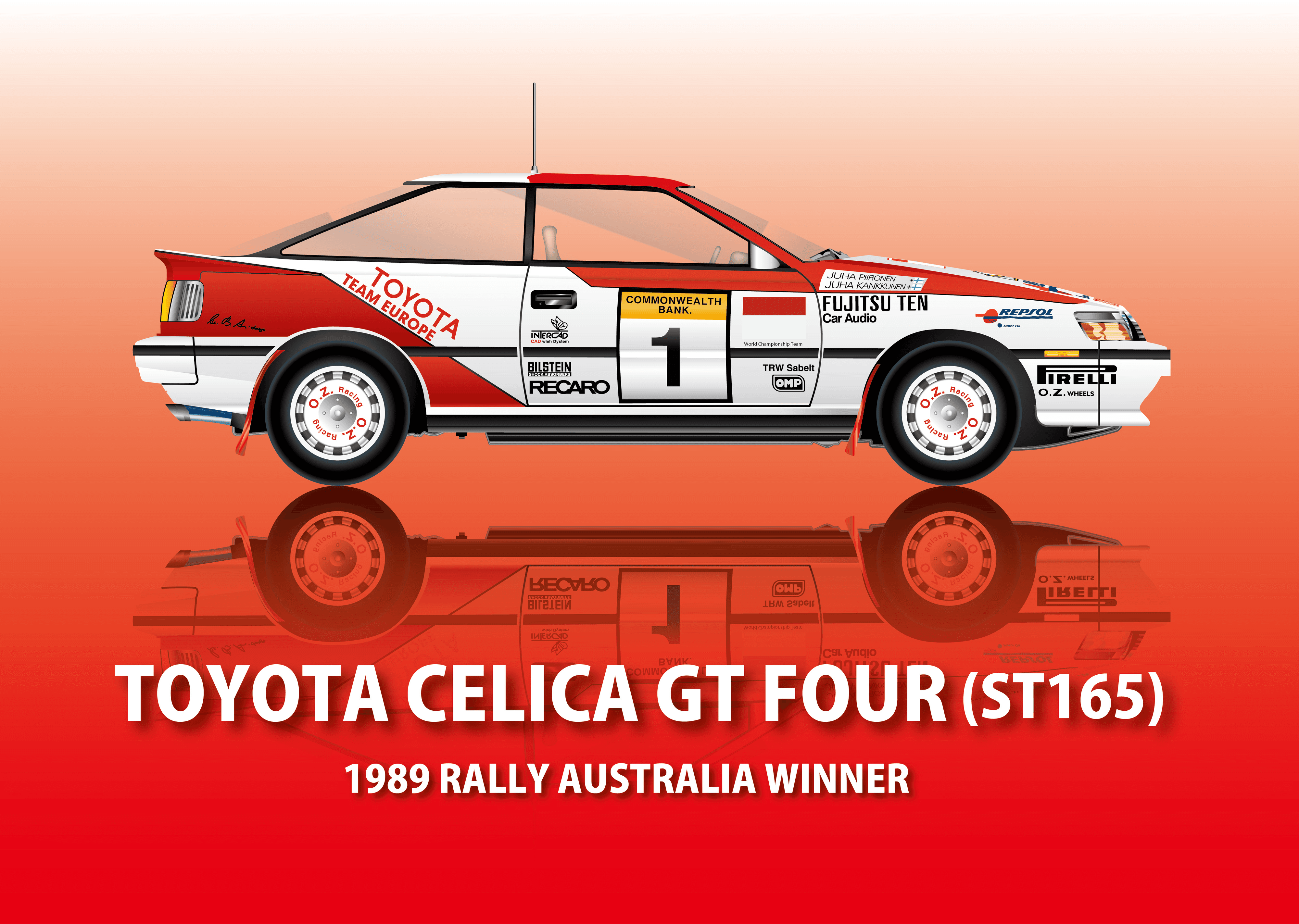 TOYOTA CELICA GT FOUR (ST165) 1989 RALLY AUSTRALIA WINNER