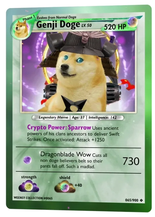 Genji Doge (Overwatch) | #0065 Weensy Card Collection