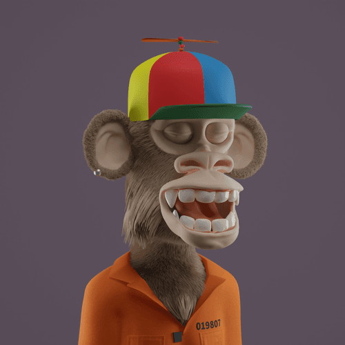 3D Bored Ape Club #380