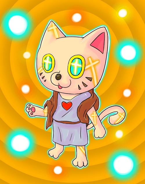 Cyber cat Jesus