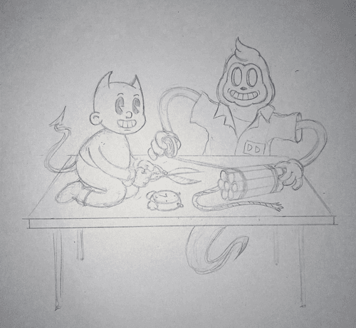 Devilish Toons Collab Sketch