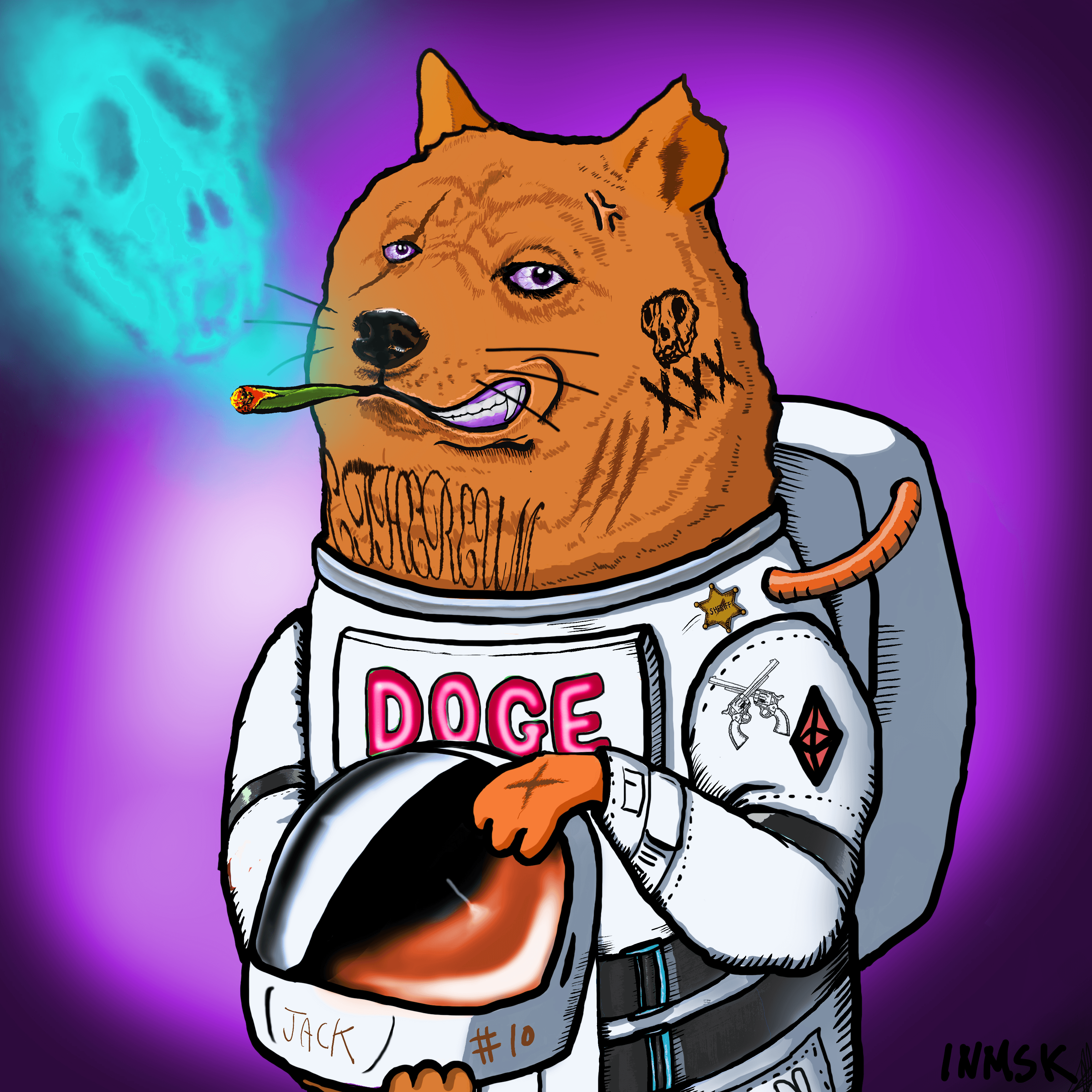 Rocket Doge Punk #10_SCAR FACE JACK 