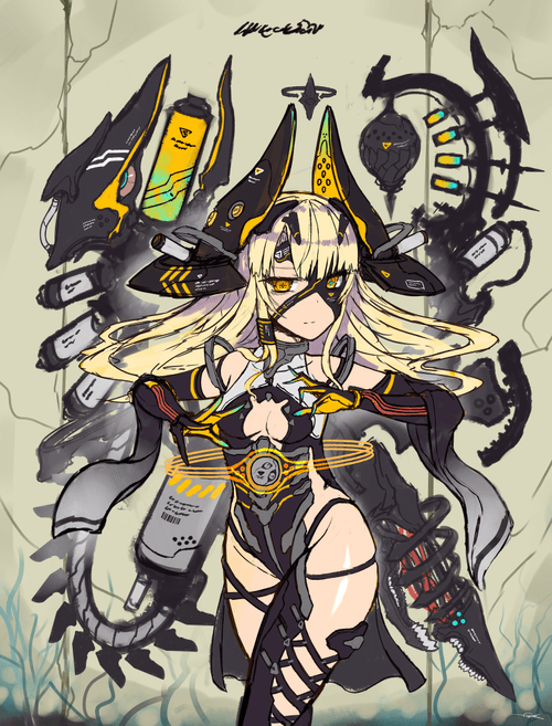 【Rough Sketches】Yellow wreckage manipulator