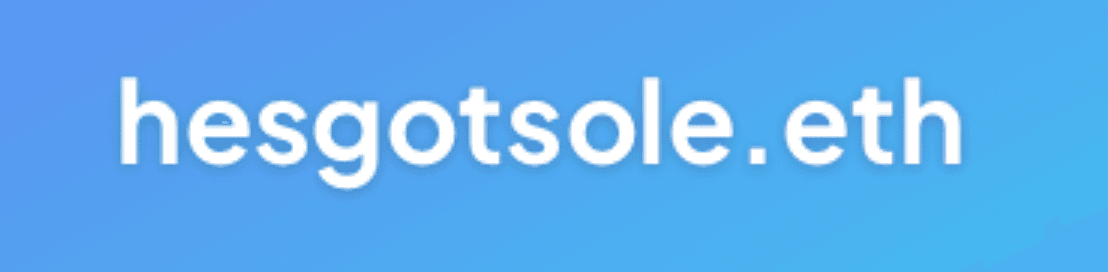 HesGotSole banner