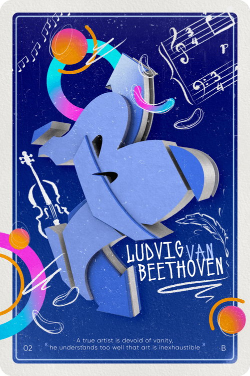 Card "B" — Ludvig van Beethoven