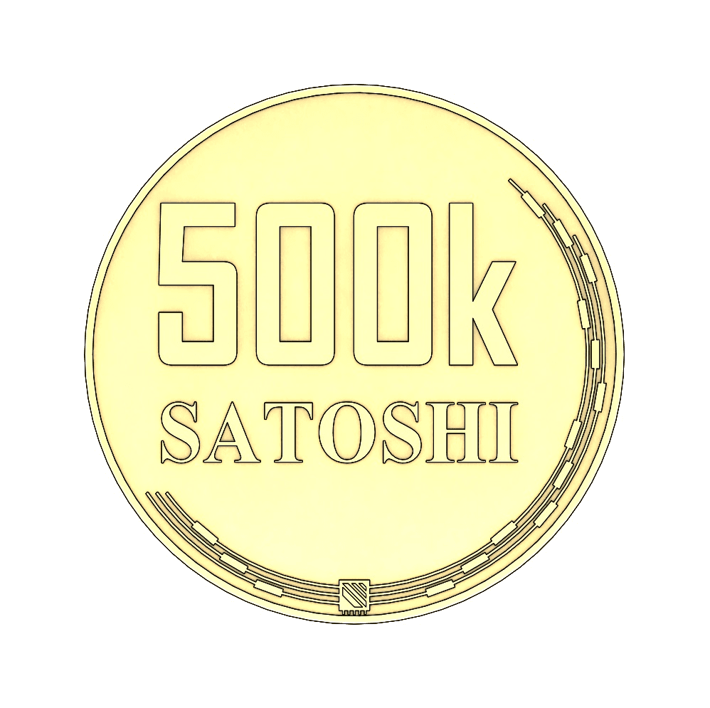 Golden Coin 500k Satoshi