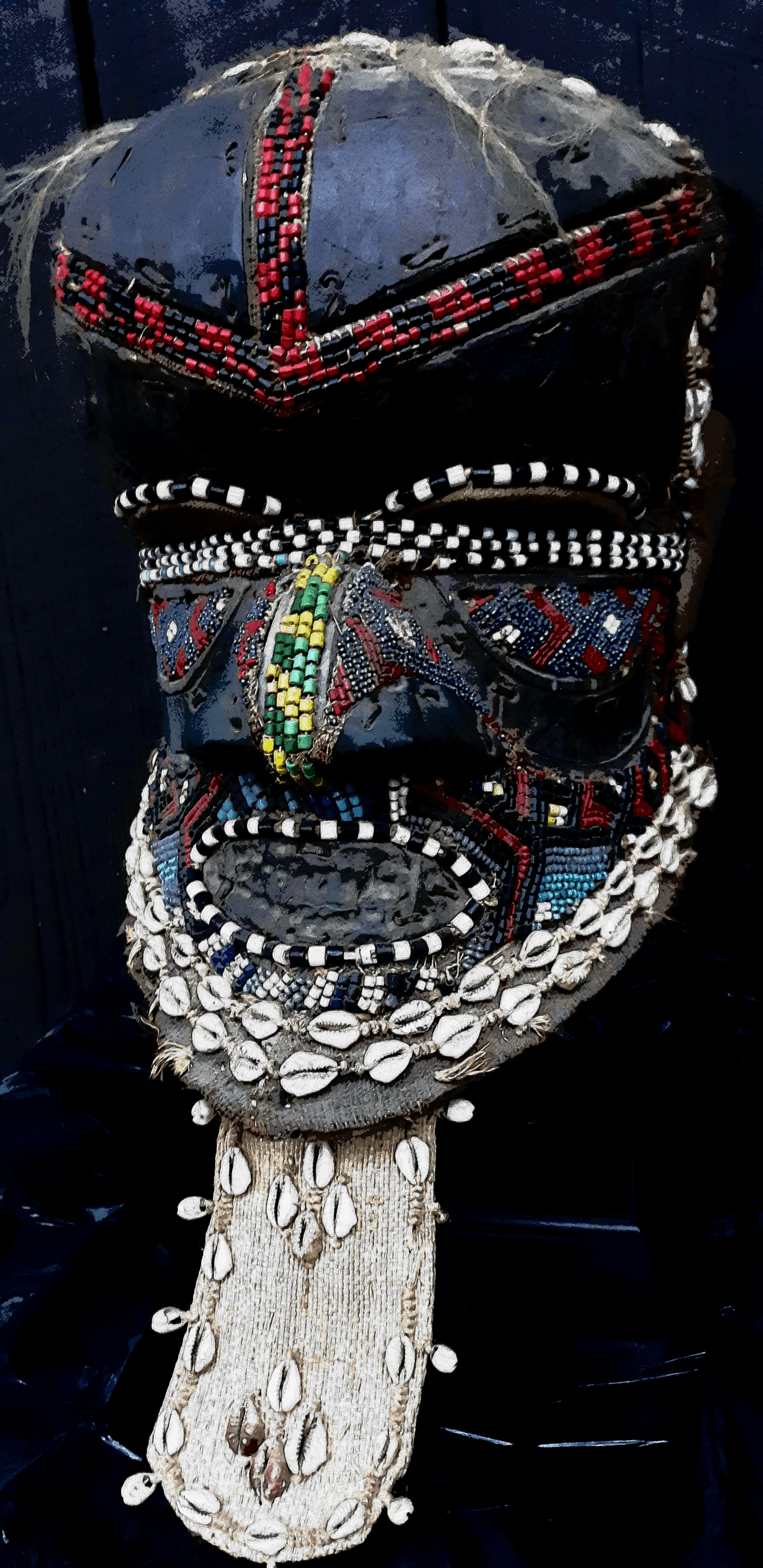 African Mask Kuba Bwoom Mask **actual piece w/NFT**