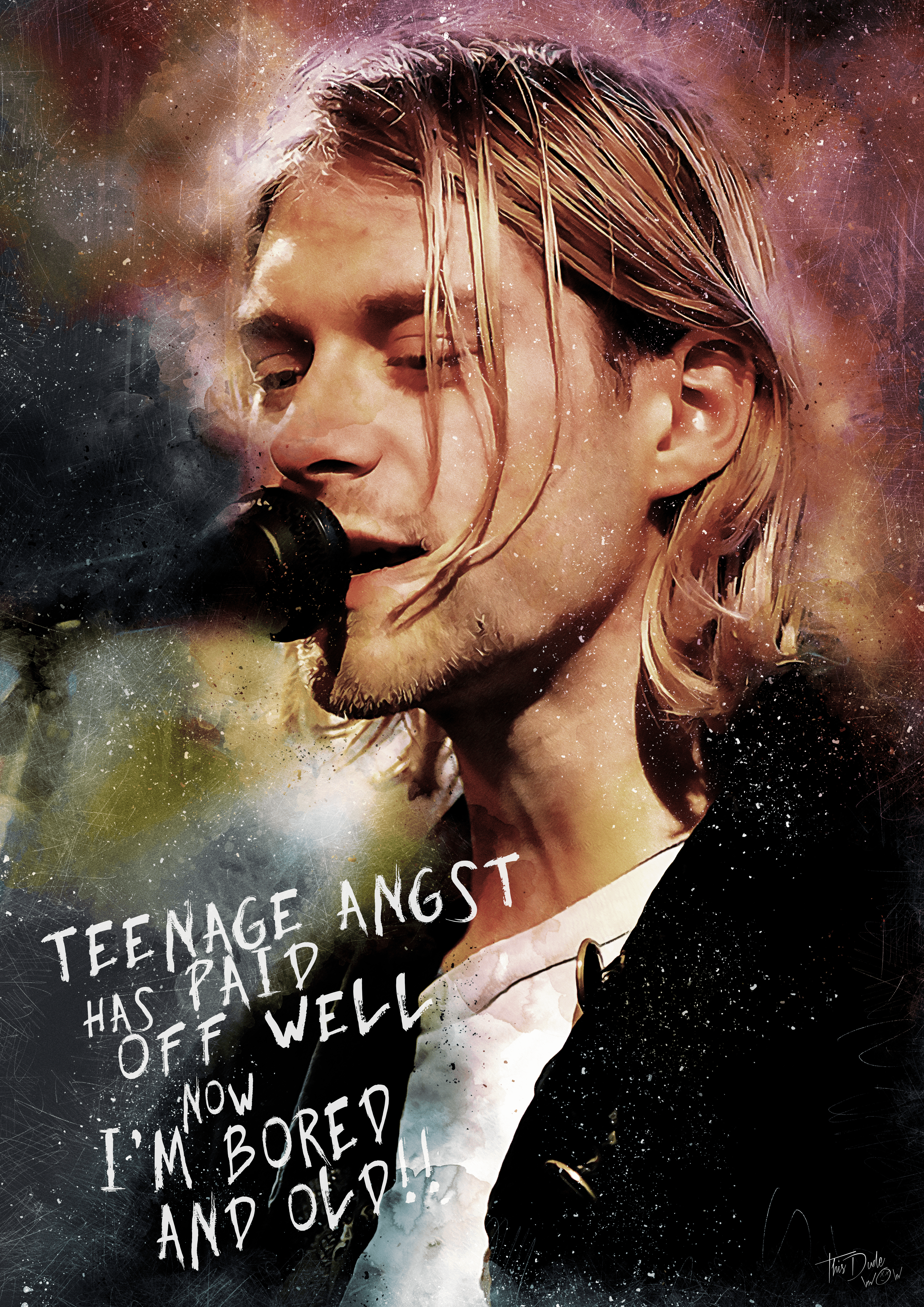 Kurt Cobain In Space" Teenage Angst Has Paid Off Well"