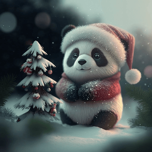 New year panda