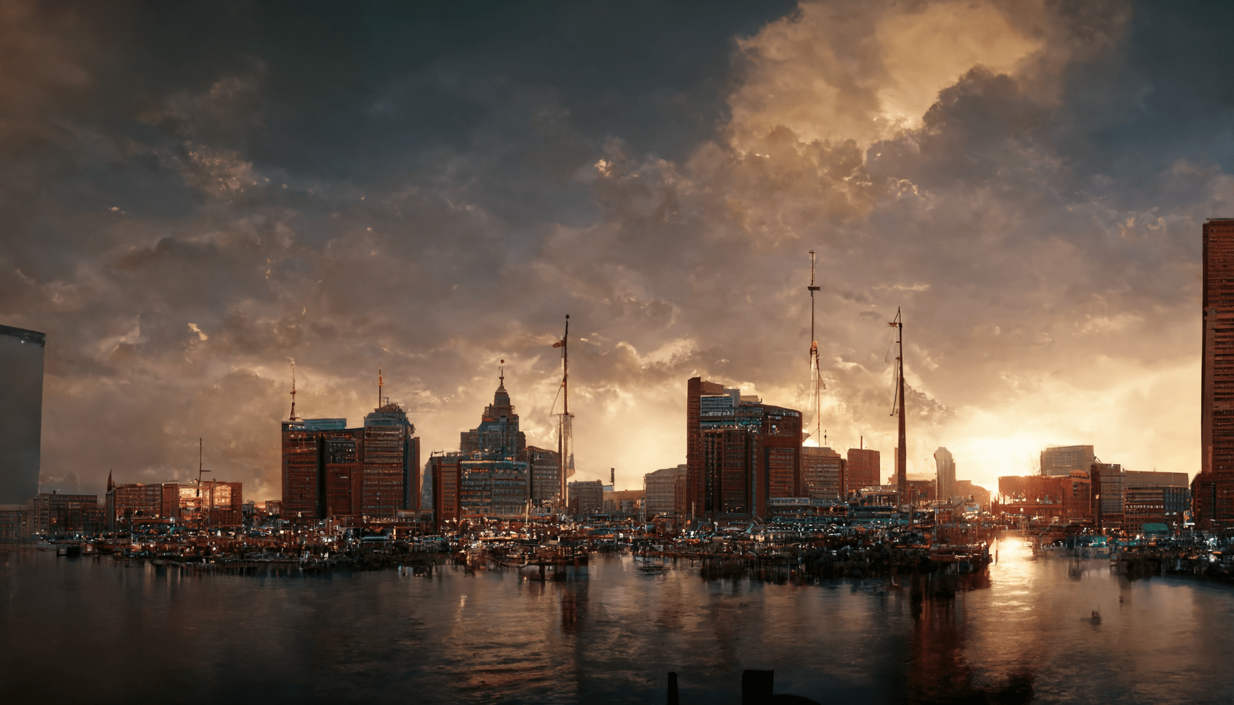 "Baltimore Skyline"