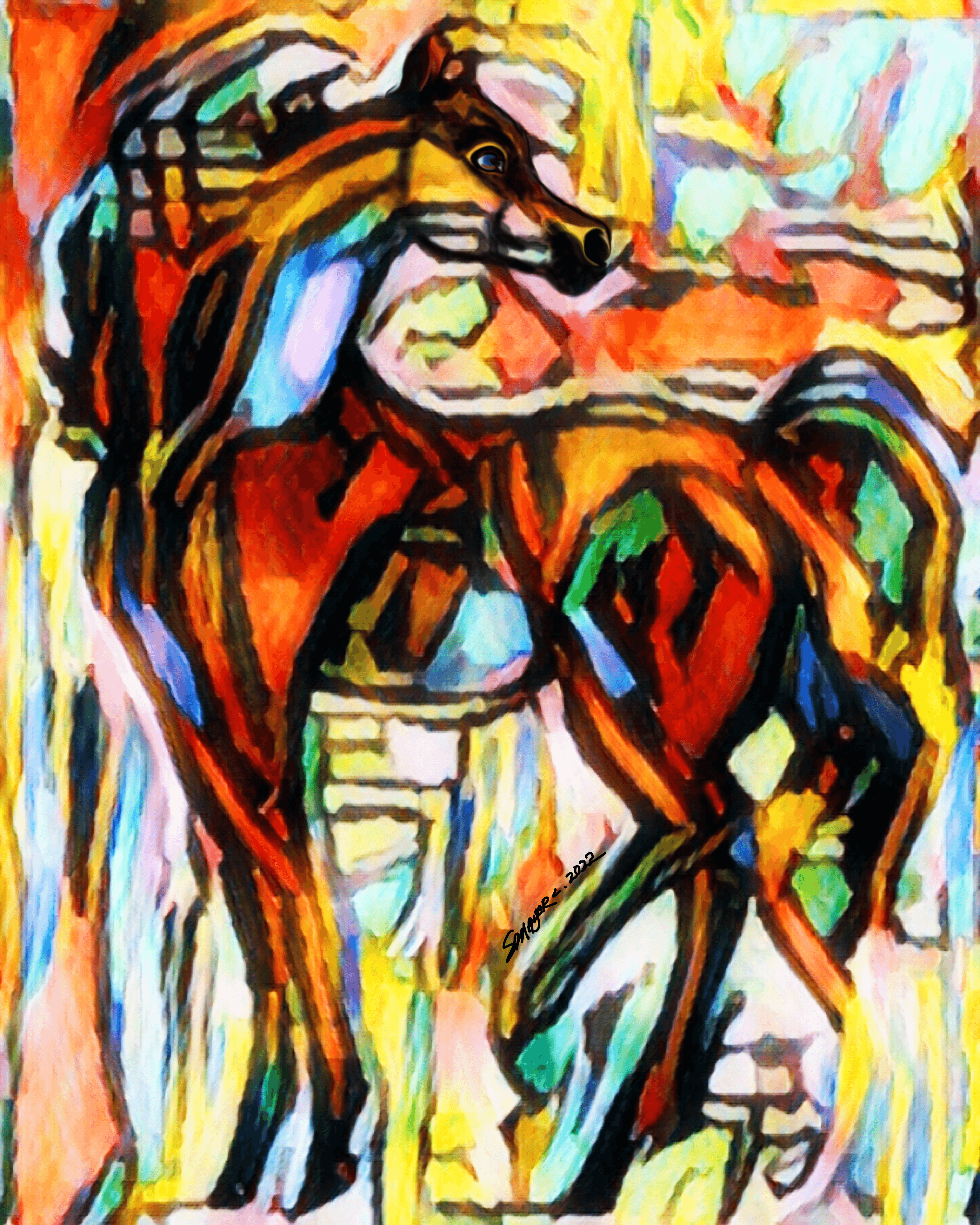 Albuquerque Abstract Horse 03