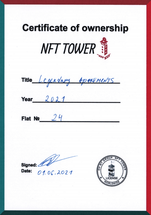 Apartments #24 Ownership NFT Tower