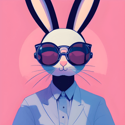 Glasses Rabbit by CollectDAO collection image