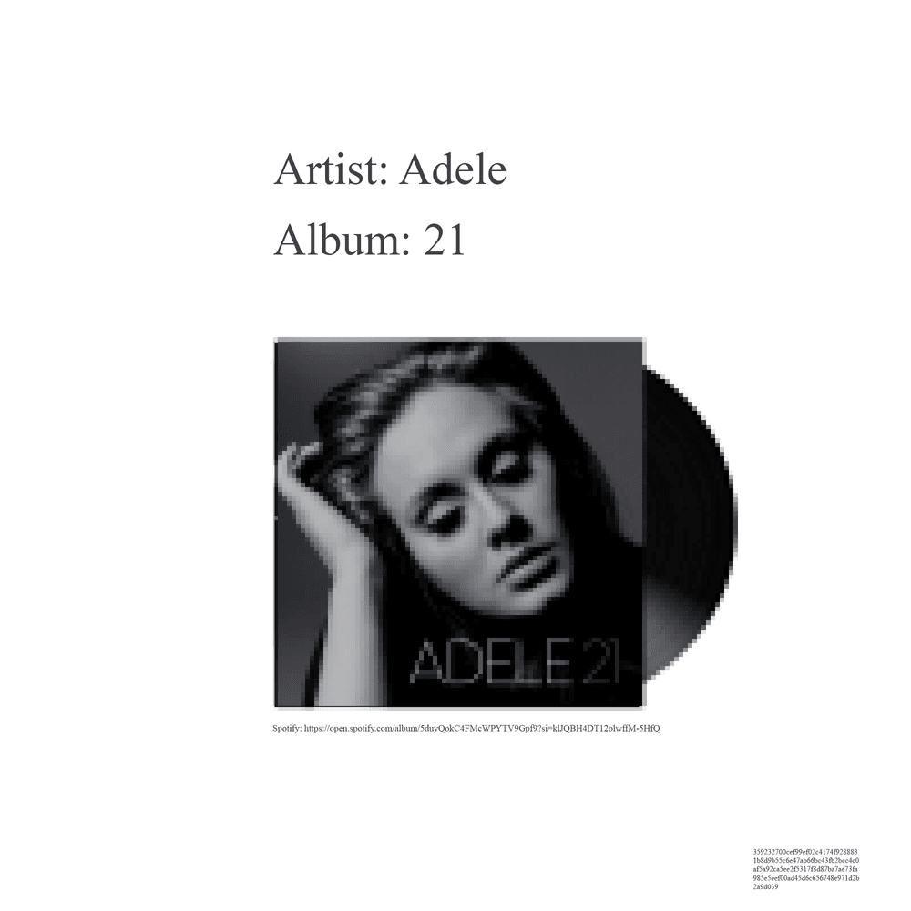 37 Adele 21 - Vinyl | OpenSea