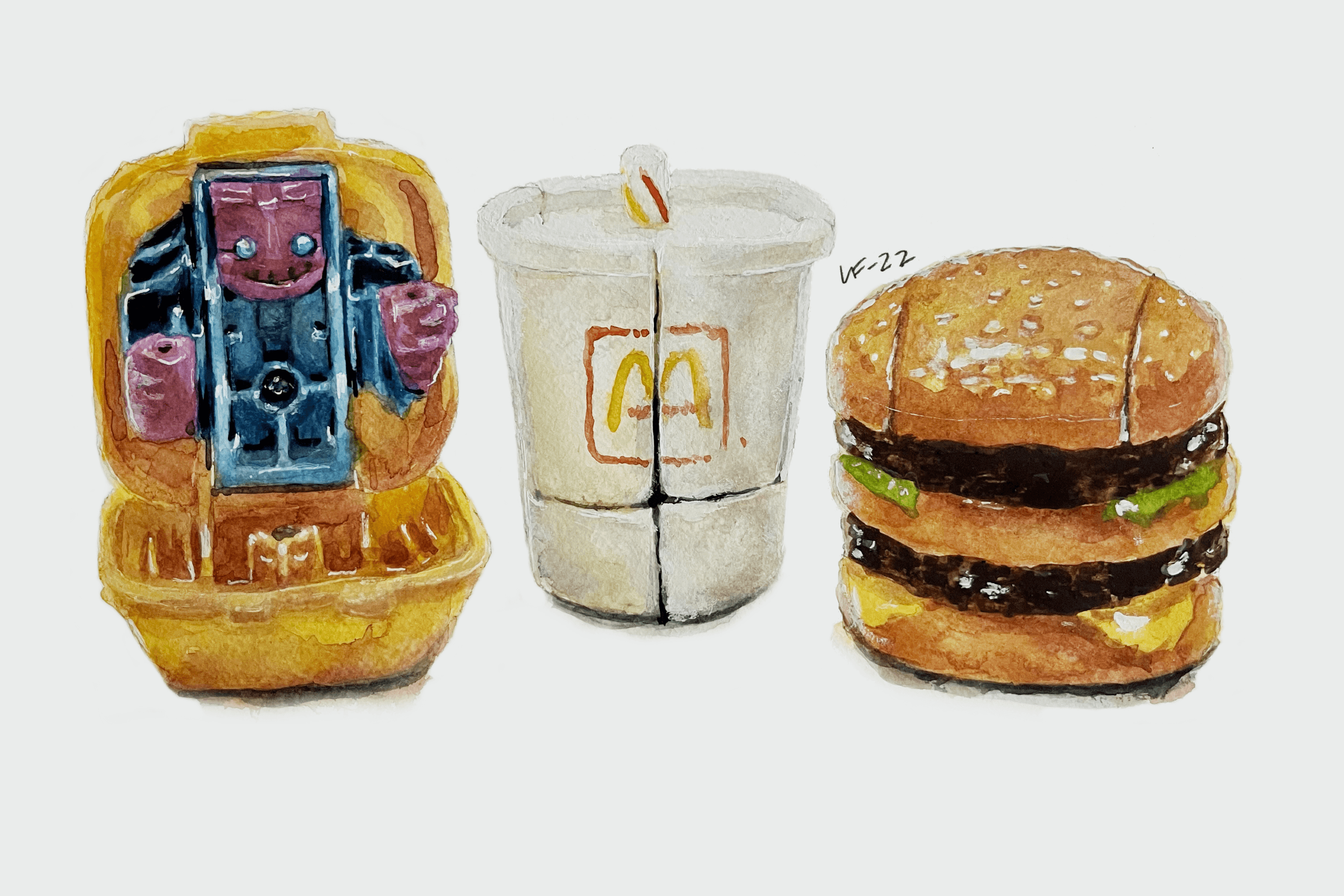 #14 80's Burger Toys