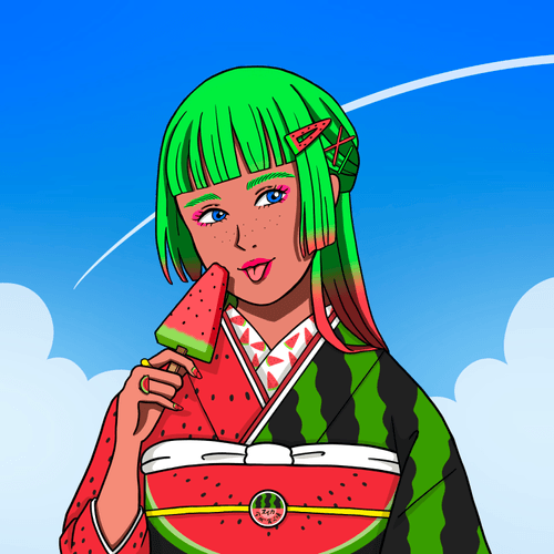 Pop Kimono Art #033 西瓜 Watermelon