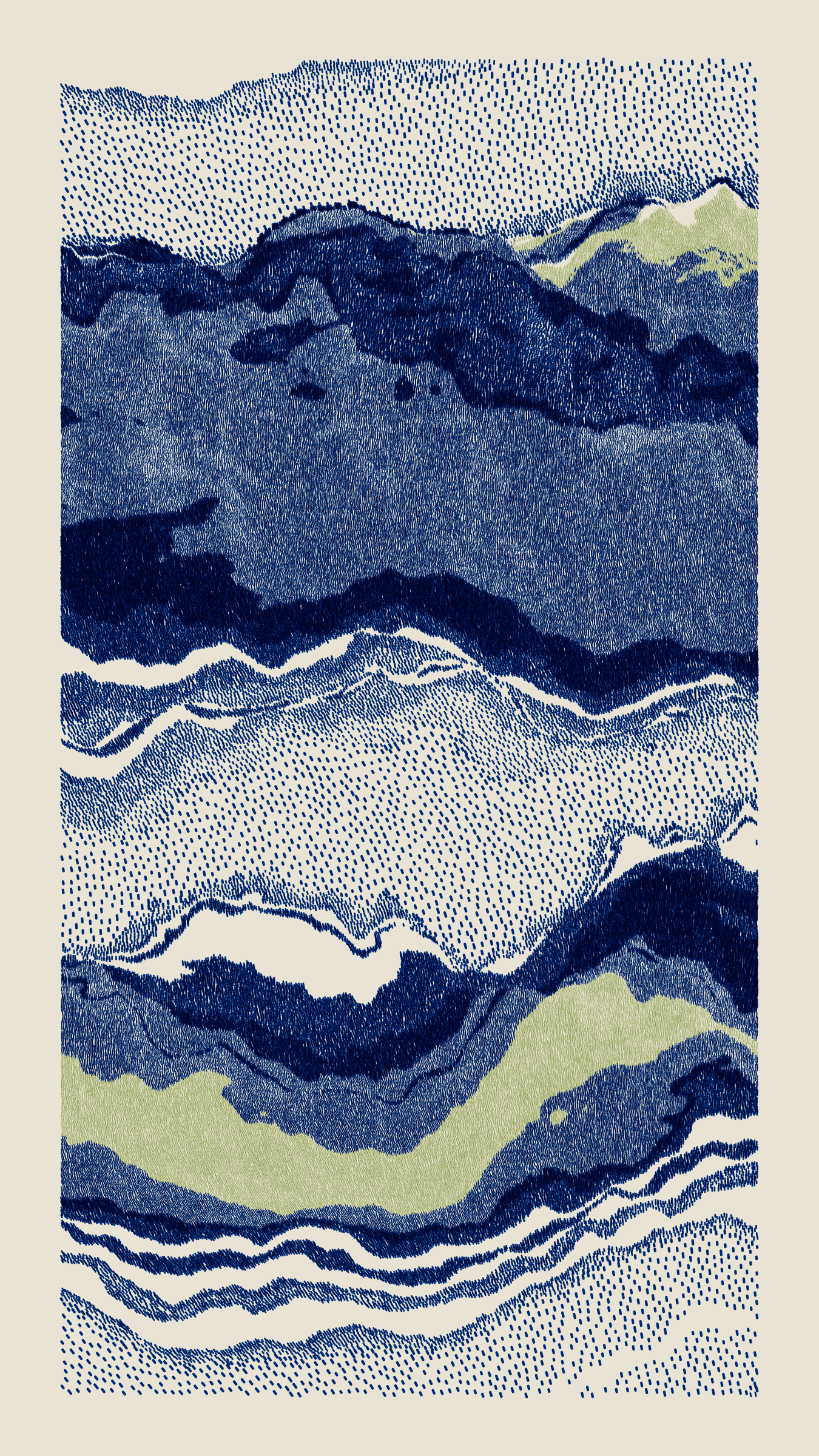 Meridian #626, by Matt DesLauriers for Art Blocks