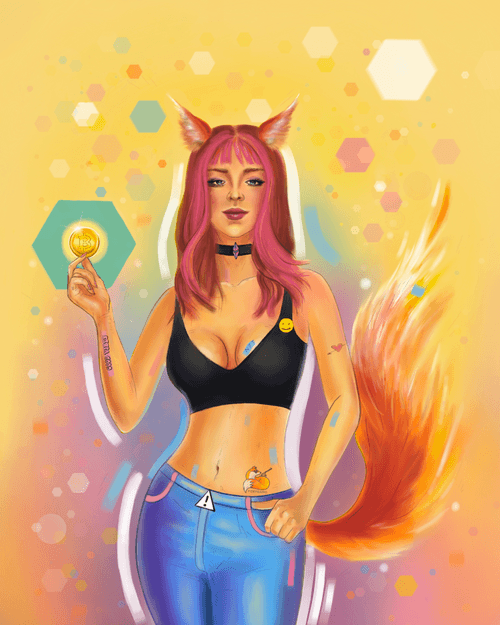 Bright Fox by @VictoriaSien
