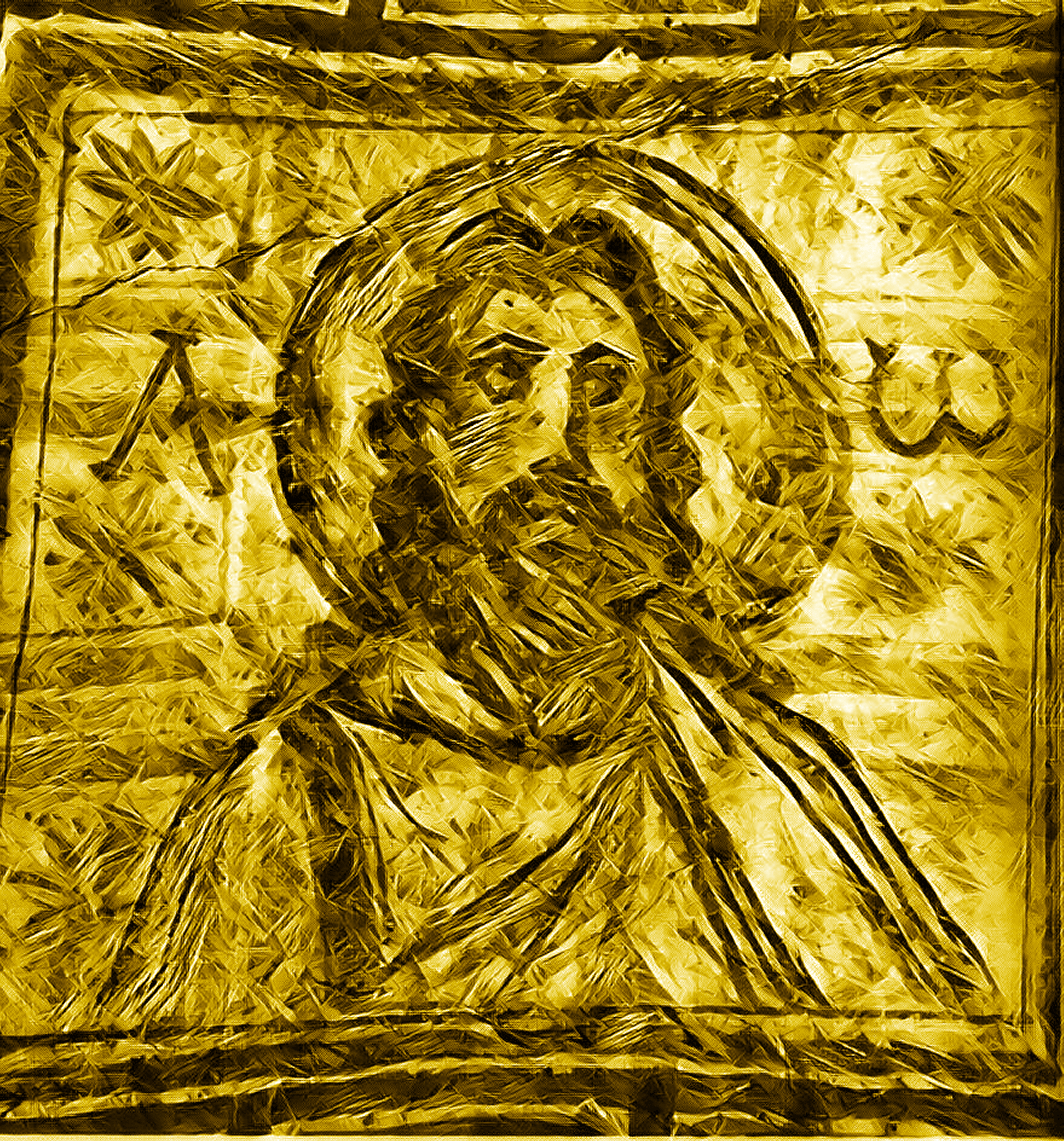 Crypto Gods Gold God IESU aka Jesus  1/1000
