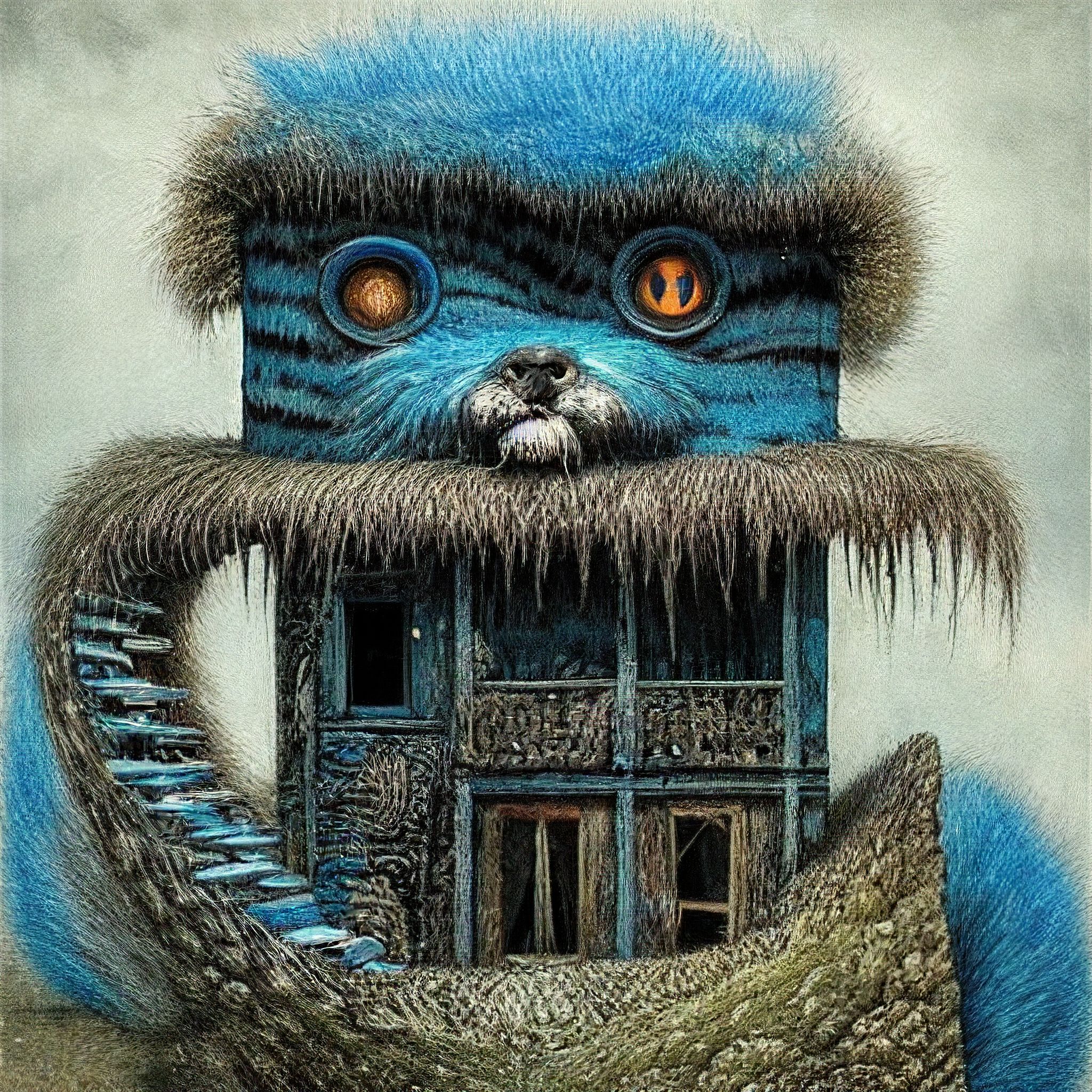 #32 The Blue Monster Dog House