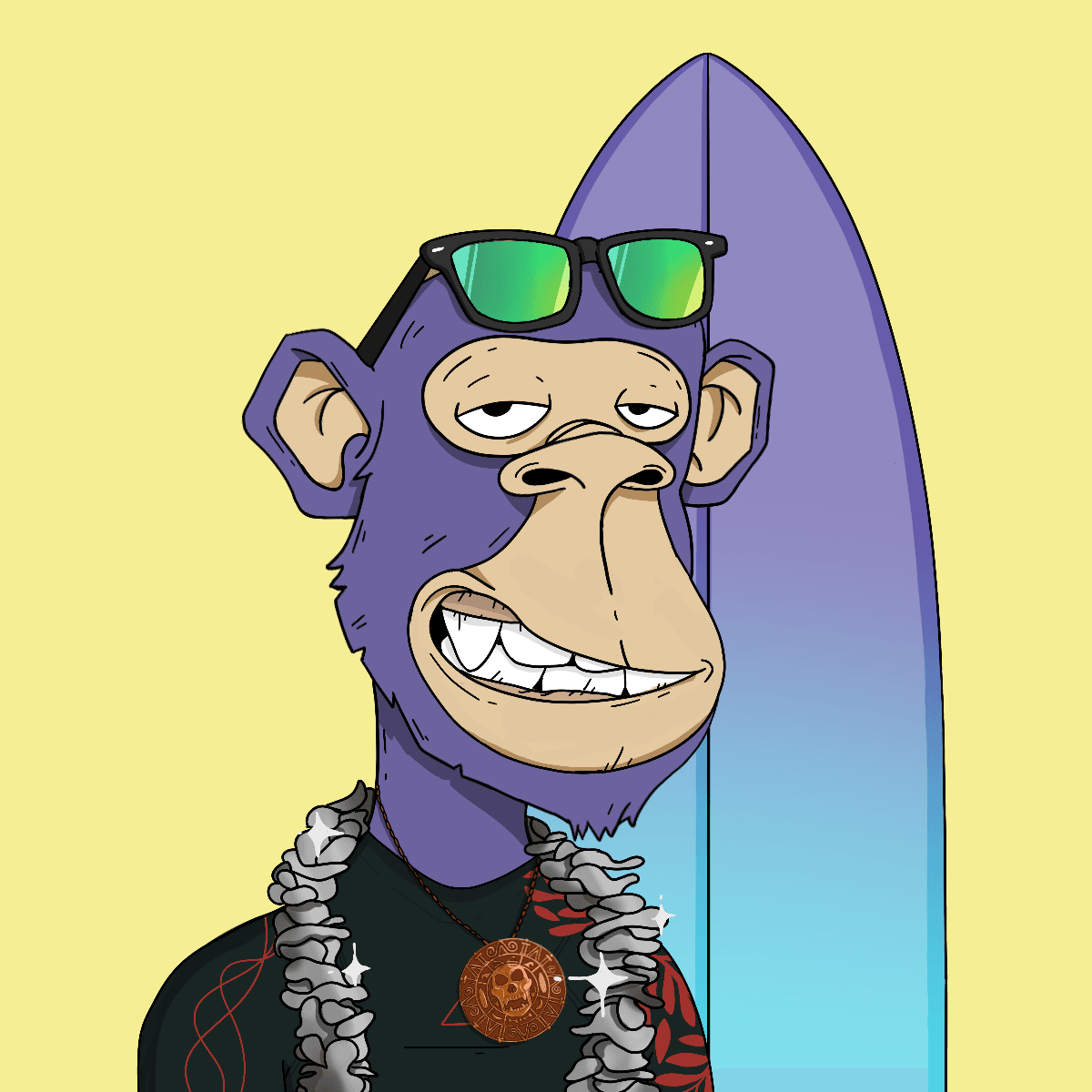 Chillin' Ape Surf Club #678