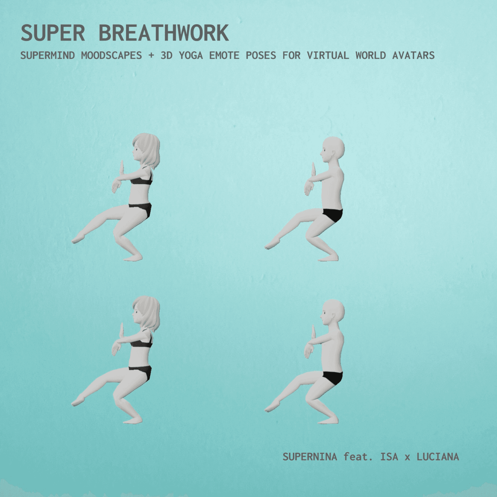 SUPERMIND #5 - 3D Virtual Yoga Avatar + Super Breathwork | '22 MVFW Summer Gala in Decentraland