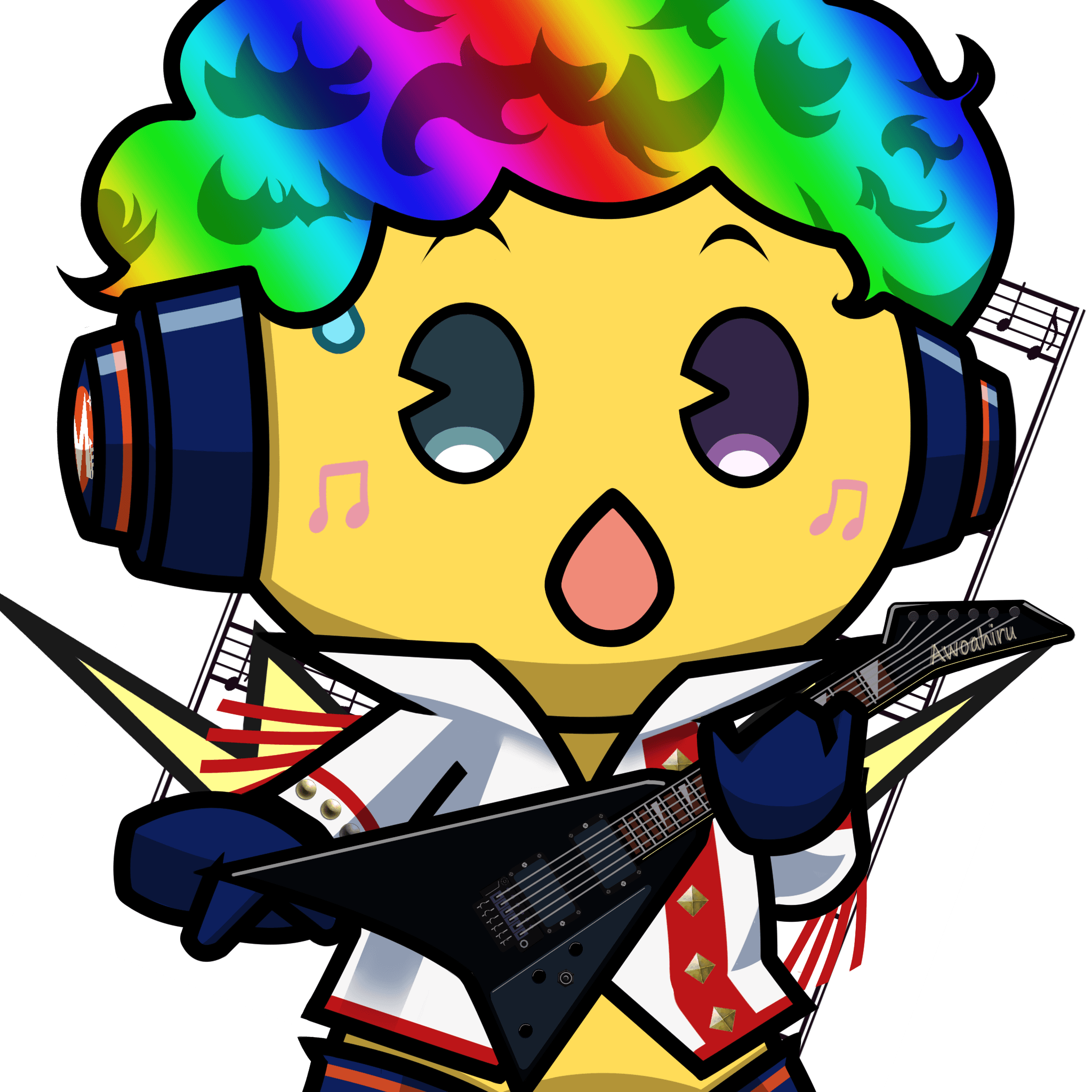 Metabatch Yellow Funky-rainbow #05818