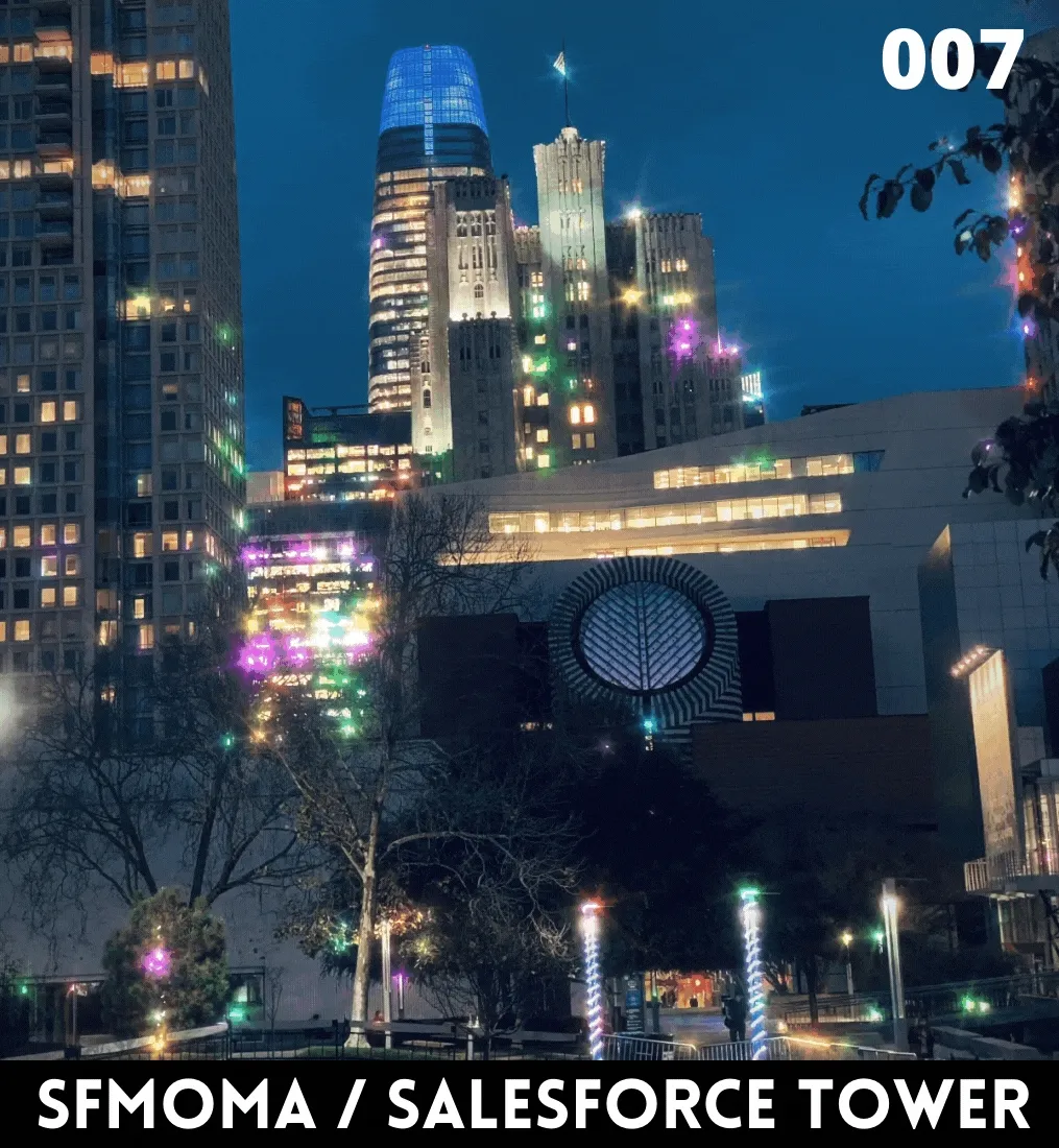 SF at Night 007 - SFMOMA / Salesforce Tower
