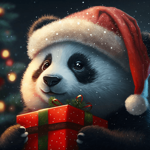 New year panda