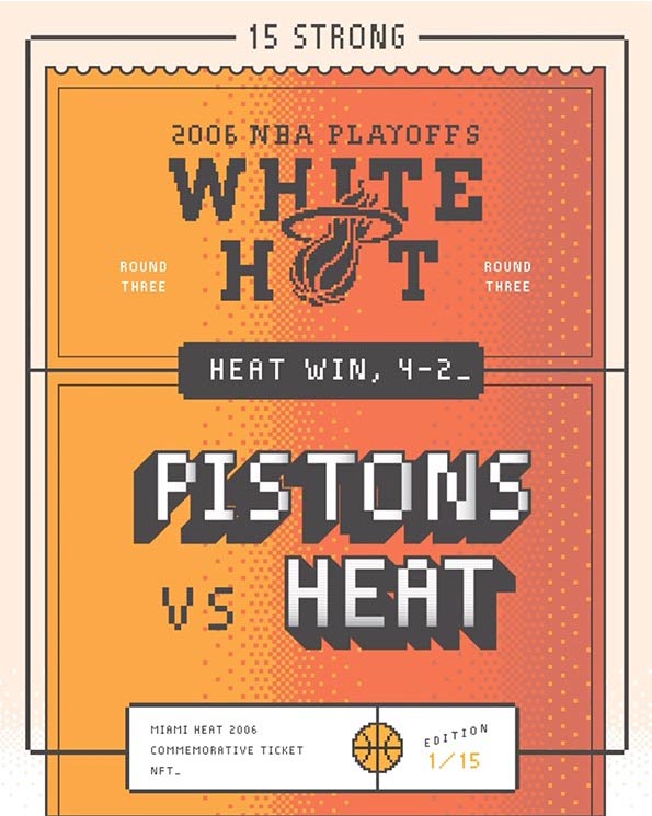 Miami HEAT - 15-bit 2006 Eastern Conference Finals NFT - 1/15