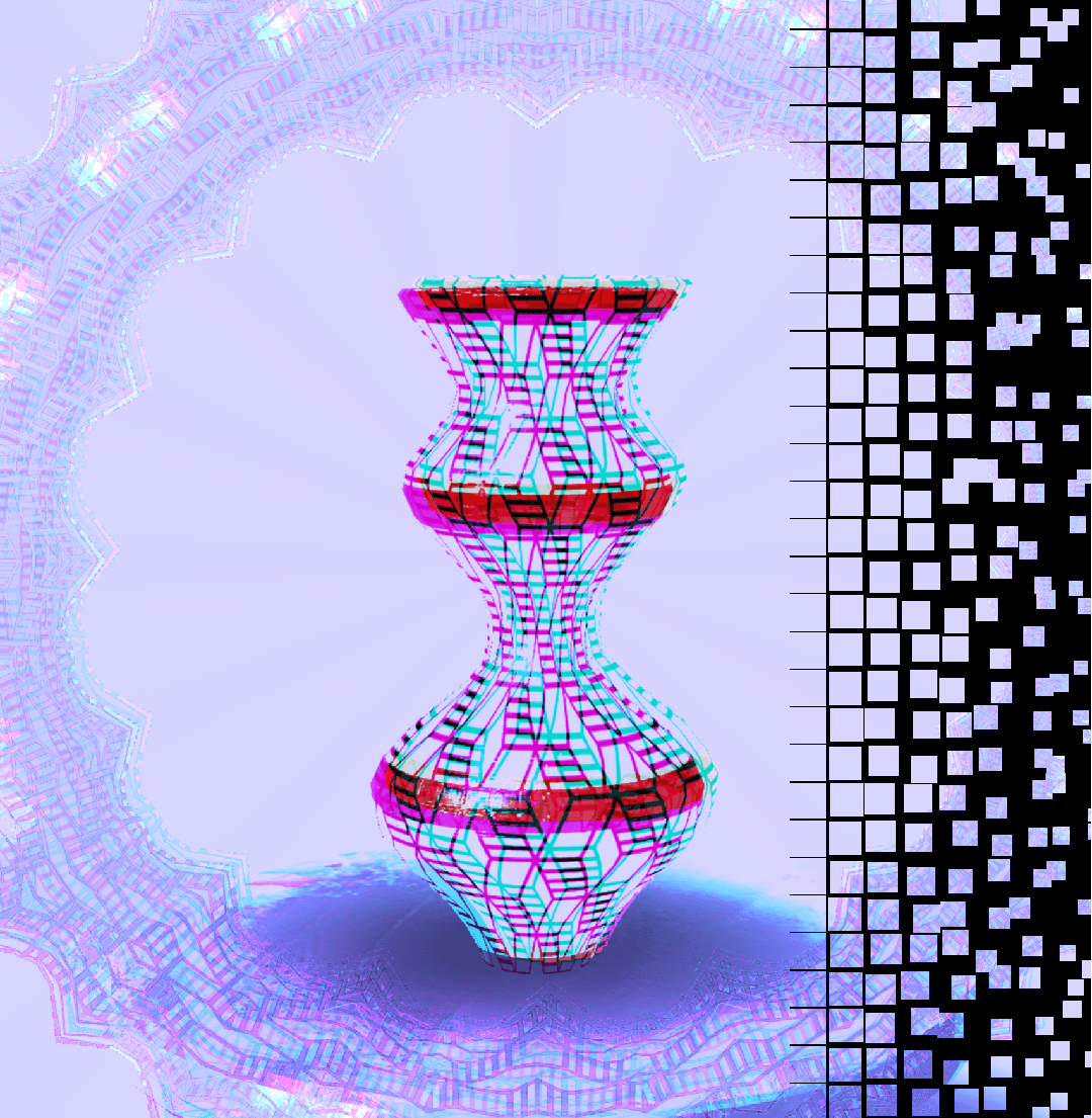 glitch vase