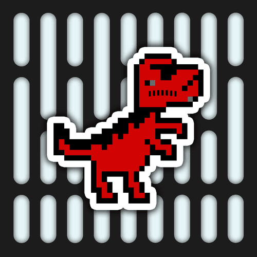 PixelSaurus Rex #0342 [Galactic Rare]