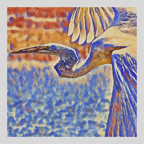 Watercolor - Great Egret 2