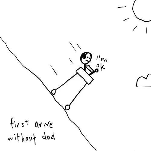 first drive without dad