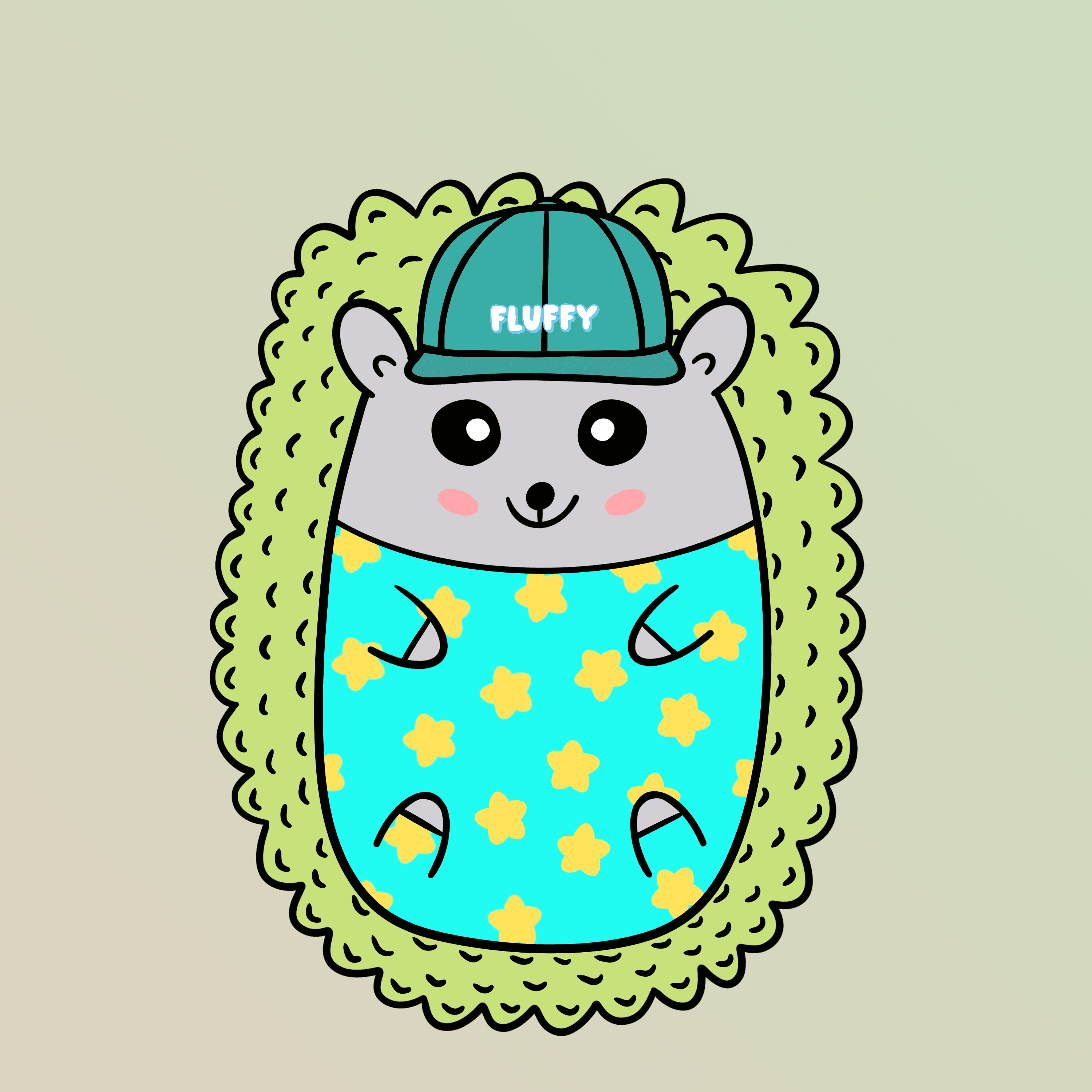 Mini Fluffy Hedgehog #904