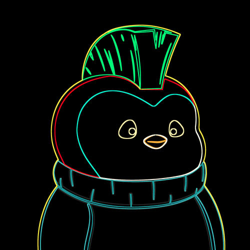 Neon Pudgy Penguin 853