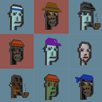 True 3D 8 Bit CryptoPunks