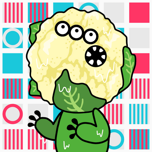 【九州NFT展示会 in博多マルイ限定 #002】Sanchoku TABEMON Cauliflower