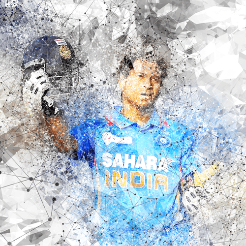 Blockchain Art #204 - Sachin Tendulkar