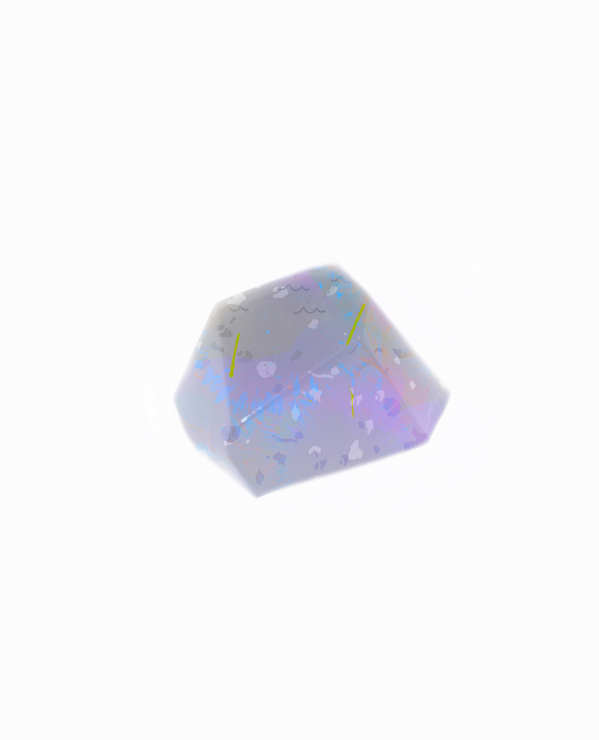 Purple Terrazzo Crystal #1