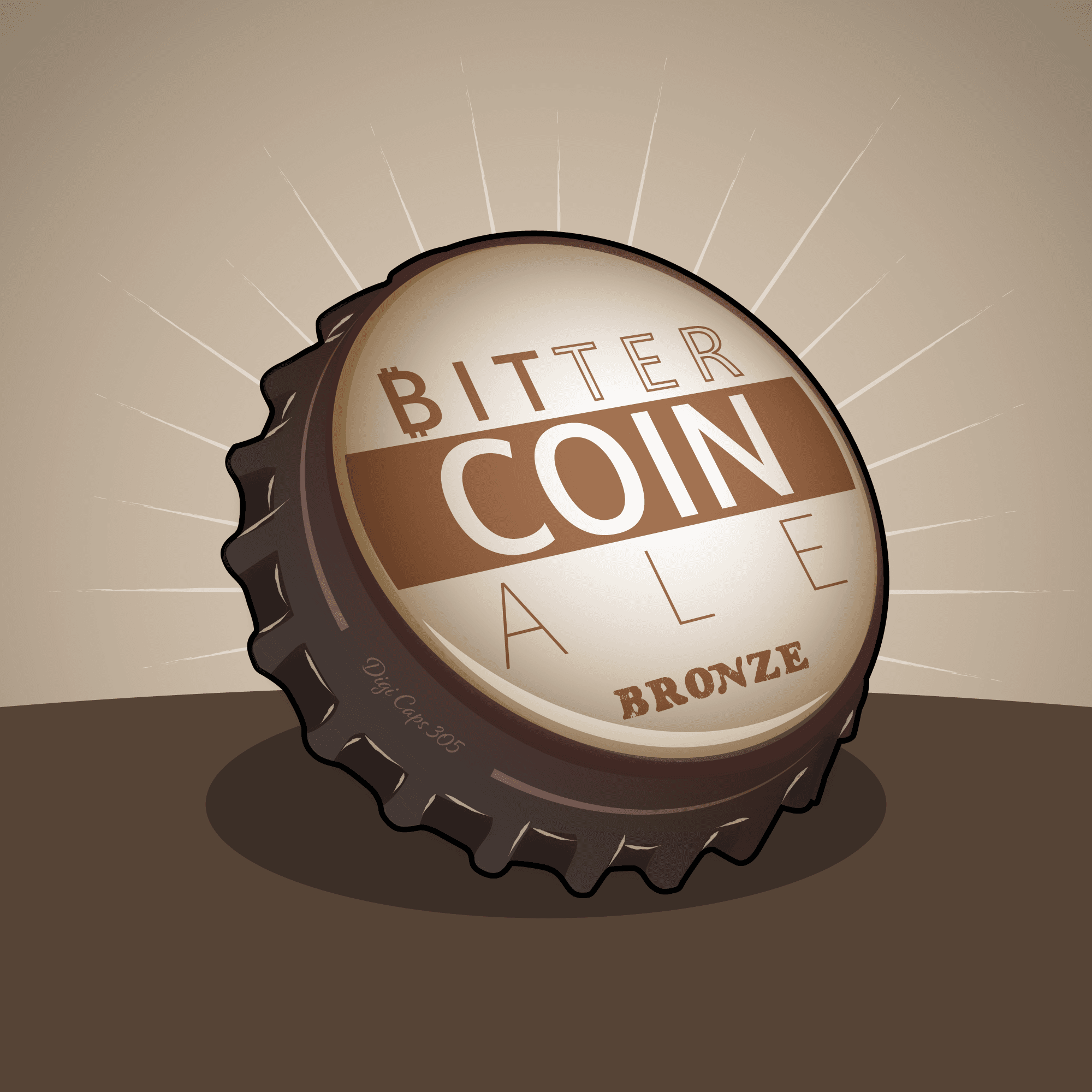 Bitter Coin Ale Bronze Bottle Cap