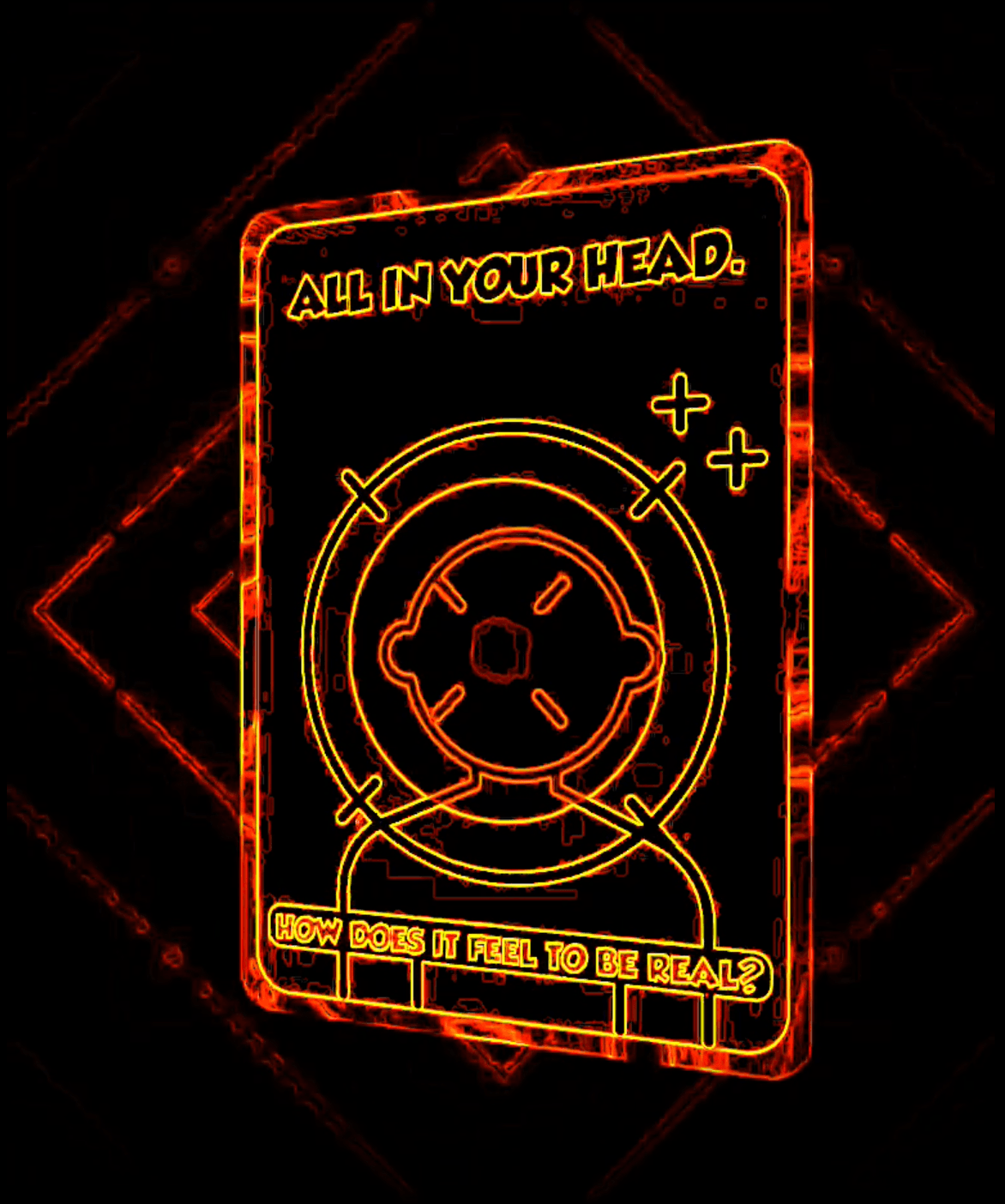 All in your head "How does it feel to be real?" "Rellow" Dez Cible collectible card
